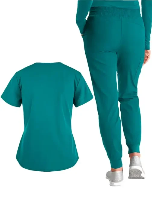 Uniforme cómodo Jogger  verdeazul. - Image 4