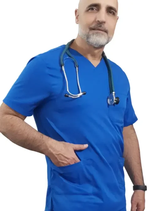 Uniforme Healing Hands Azul Rey - Image 2